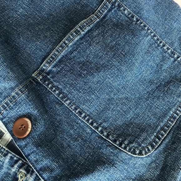 vintage cargo jean jacket, super boho and artsy 🌻🌻 - Picture 3 of 3